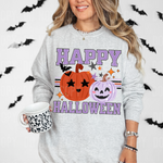 Happy Halloween Purple Pumpkin DTF Transfer (SBBB)