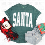 Santa Oversized WHITE DTF Transfer (SBBB)