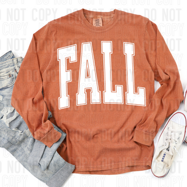 Fall Oversized WHITE DTF Transfer (SBBB)