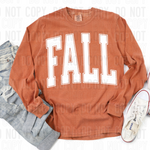 Fall Oversized WHITE DTF Transfer (SBBB)