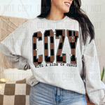 Cozy With a Side Of Chaos DTF Transfer (SBBB)