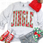 Jingle Checkered Oversized DTF Transfer (SBBB)