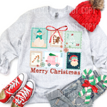 Merry Christmas Stamps DTF Transfer (SBBB)