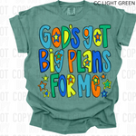 God's Got Big Plans Blue Green DTF Transfer (AR)