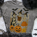 Dancing Halloween Skeletons DTF Transfer (SBBB)