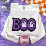 Boo Faux Embroidery DTF Transfer (SBBB)