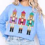 Christmas Nutcrackers Faux Embroidery DTF Transfer (SBBB)
