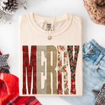 Merry Patch Letters DTF Transfer (SBBB)
