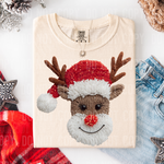 Reindeer Faux Yarn DTF Transfer (SBBB)