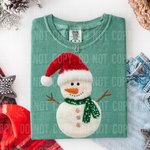 Snowman Faux Yarn DTF Transfer (SBB)