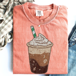 Iced Coffee Faux Yarn Sequins DTF Transfer (SBB)