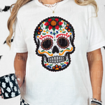 Sugar Skull Faux Yarn DTF Transfer (SBB)