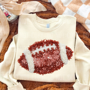 Football Faux Yarn DTF Transfer (SBB)