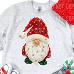 Christmas Gnome Faux Pearls DTF Transfer (SBB)