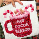 Hot Cocoa Season Faux Yarn DTF Transfer (SBB)
