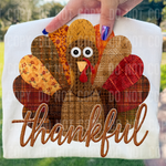 Thankful Turkey Faux Yarn DTF Transfer (SBB)