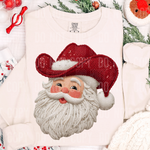 Western Santa Faux Yarn DTF Transfer (SBB)