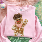 Western Gingerbread Faux Yarn DTF Transfer (SBB)