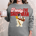 Frosty The Snowman Faux Yarn DTF Transfer (SBB)