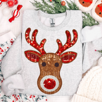 Reindeer Faux Sequins DTF Transfer (SBB)