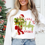 Full of Holiday Spirit Faux Yarn DTF Transfer (SBB)