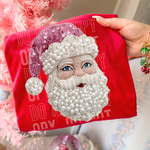 Santa Pink Faux Pearls DTF Transfer (SBB)