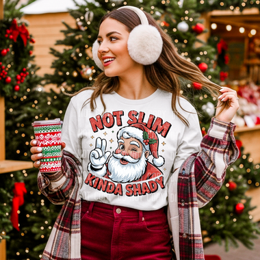 Not Slim Kinda Shady- Christmas - DTF Transfer (SBB)