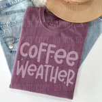 Coffee Weather Lavender DTF Transfer (SBBB)