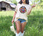 Colorful Aztec Star DTF Transfer