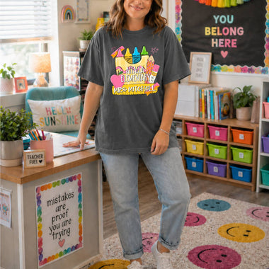 Custom Teacher Name Plate DTF Transfer (leave name and School initials or Name in the note) (S&G)