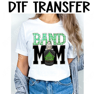Band Mom in green DTF Transfer