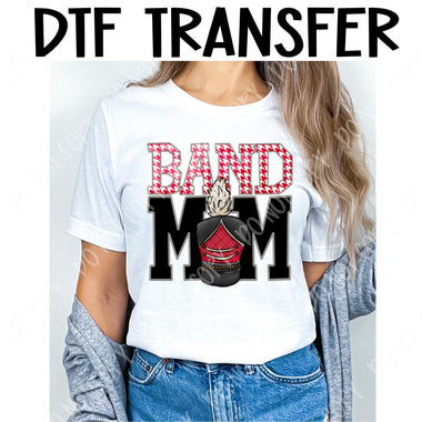 Band Mom in Red DTF Transfer
