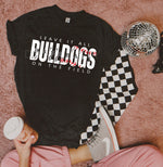 Leave It All On The Field BULLDOGS Baseball WHITE DTF Transfer