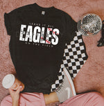 Leave It All On The Field EAGLES Baseball WHITE DTF Transfer