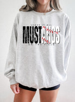 Leave It All On The Field MUSTANGS Baseball BLACK DTF Transfer
