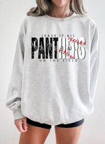 Leave It All On The Field PANTHERS Baseball BLACK DTF Transfer