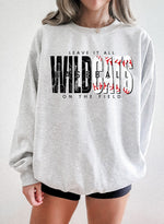 Leave It All On The Field WILDCATS Baseball BLACK DTF Transfer