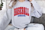 Baseball Season Red and Blue DTF Transfer
