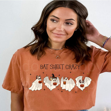 Bat Sheet Crazy DTF Transfer