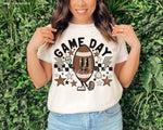 Game Day Football Retro Screen Print High Heat Transfer Q58