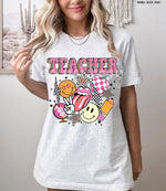 Teacher Retro Collage Screen Print High Heat Transfer Q40