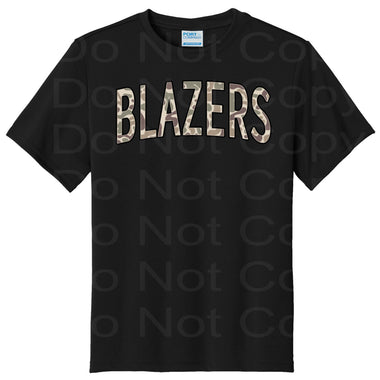 Blazers Camo DTF Transfer (E)