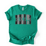 Bobcats with Leopard Check Stars DTF Transfer (E)