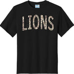 Lions Camo Arch Mascot DTF Transfer (E)