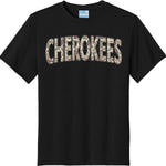 Cherokees Camo Arch Mascot DTF Transfer (E)