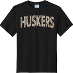 Huskers Camo Arch Mascot DTF Transfer (E)