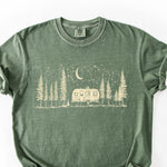 Camping Scene Single Color Screen B37