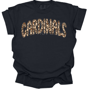 Cardinals Leopard Print Mascot DTF Transfer (E)