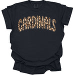 Cardinals Leopard Print Mascot DTF Transfer (E)