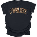 Cavaliers Leopard Print Mascot DTF Transfer (E)